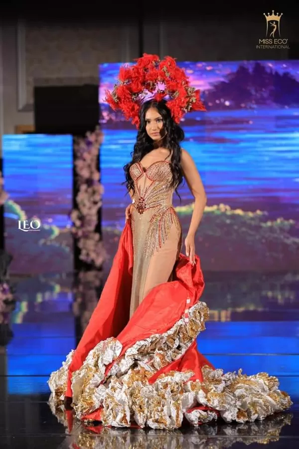 Bien cerquita del TOP10: Canadá. Mejores Trajes Eco friendly de Miss Eco International 202